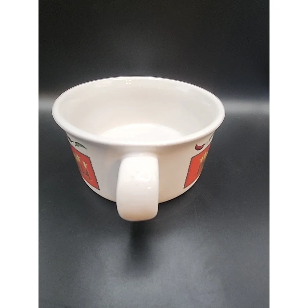 Vintage Tabasco Chili Ceramic Bowls Set Of 2 With‎ Double Handles